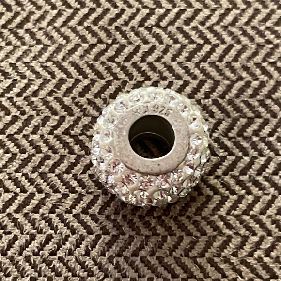 Sterling Silver Glass and Rhinestone Beads Trio - Picture 4 of 10